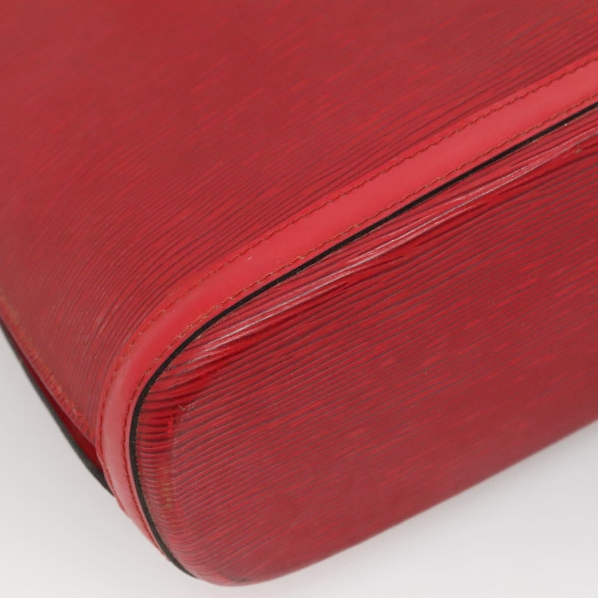 Louis Vuitton Lussac Handbag Epi Leather, RED, LEATHER, Shoulder bag