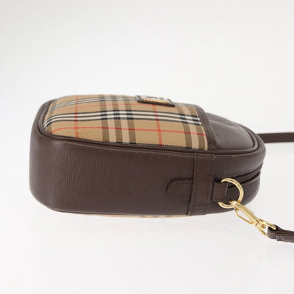 Burberry Nova check Shoulder bag Canvas, BEIGE, CANVAS, Shoulder bag