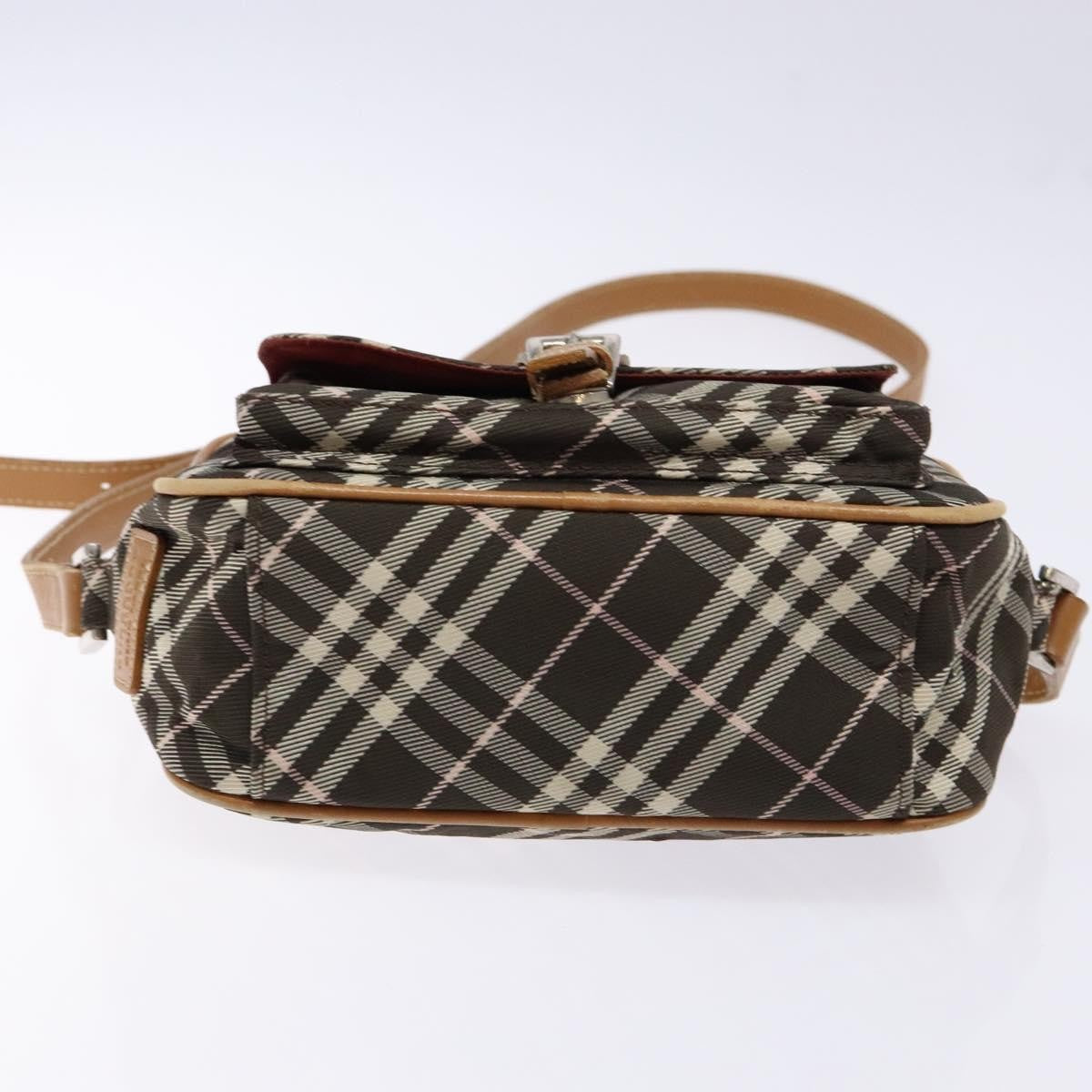 Burberry Nova Check Blue Label Canvas, BROWN, CANVAS, Shoulder bag