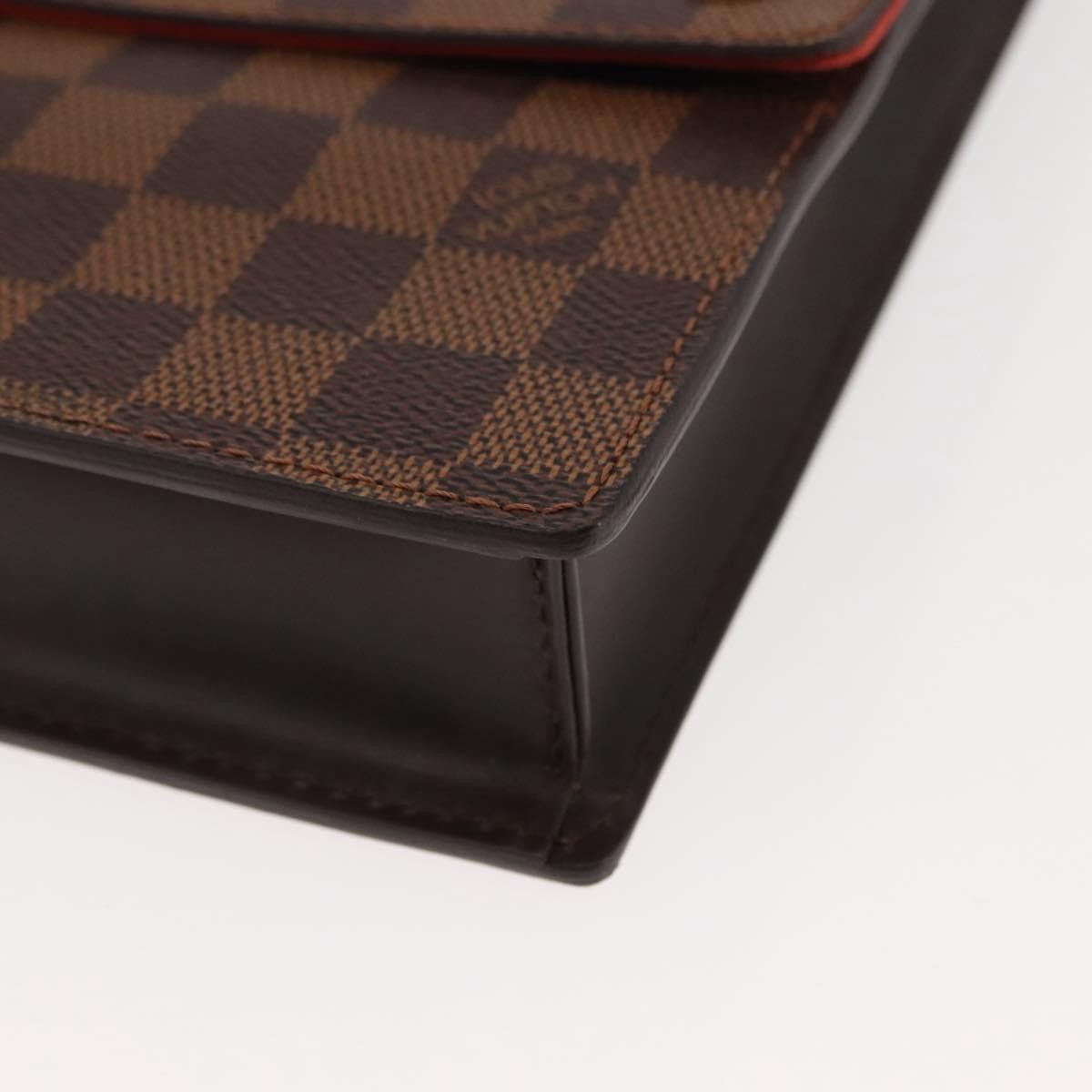 Louis Vuitton Portobello Messenger Damier, Brown, Canvas, Shoulder Bag