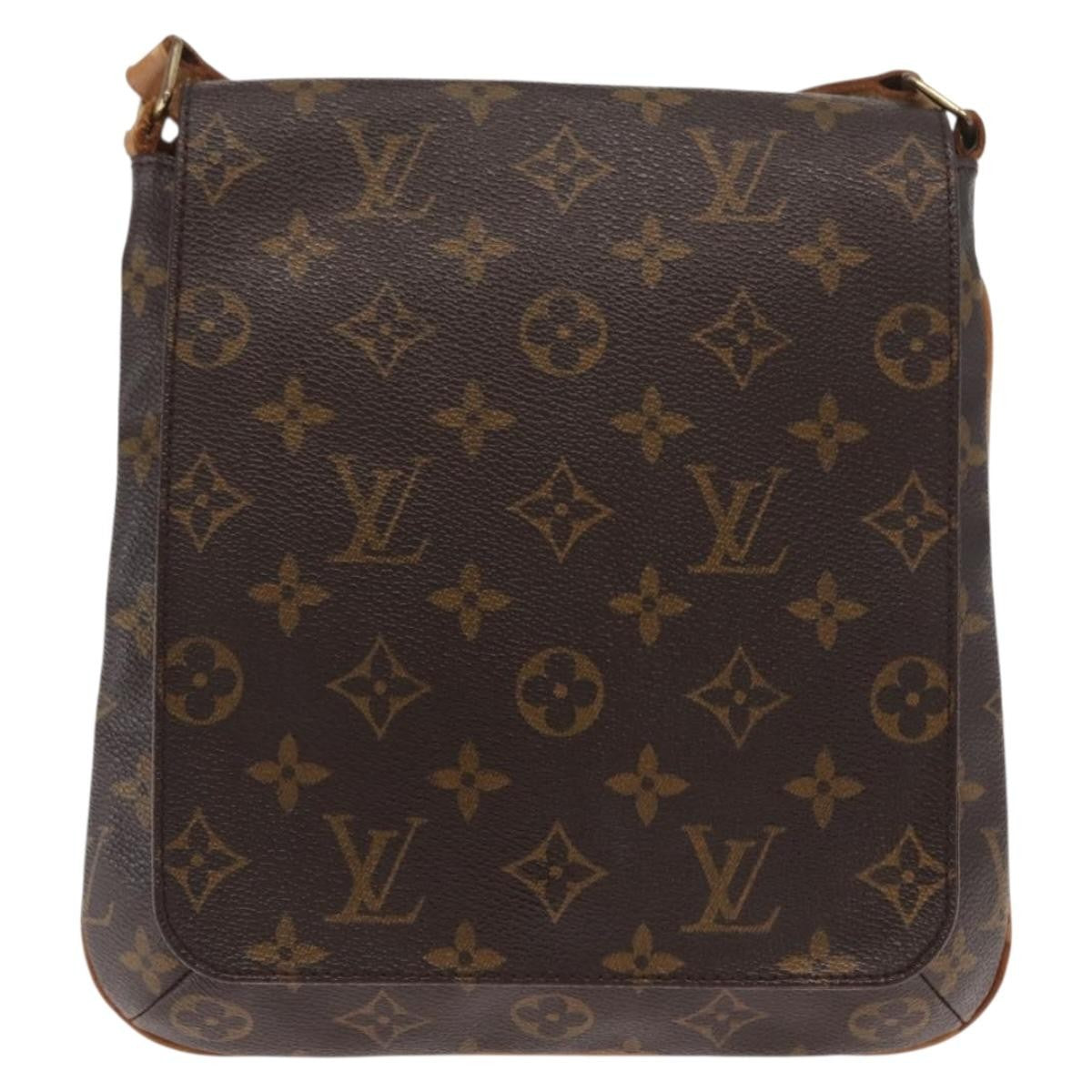 Louis Vuitton Musette Salsa Handbag Monogram Canvas, BROWN, CANVAS, Shoulder bag