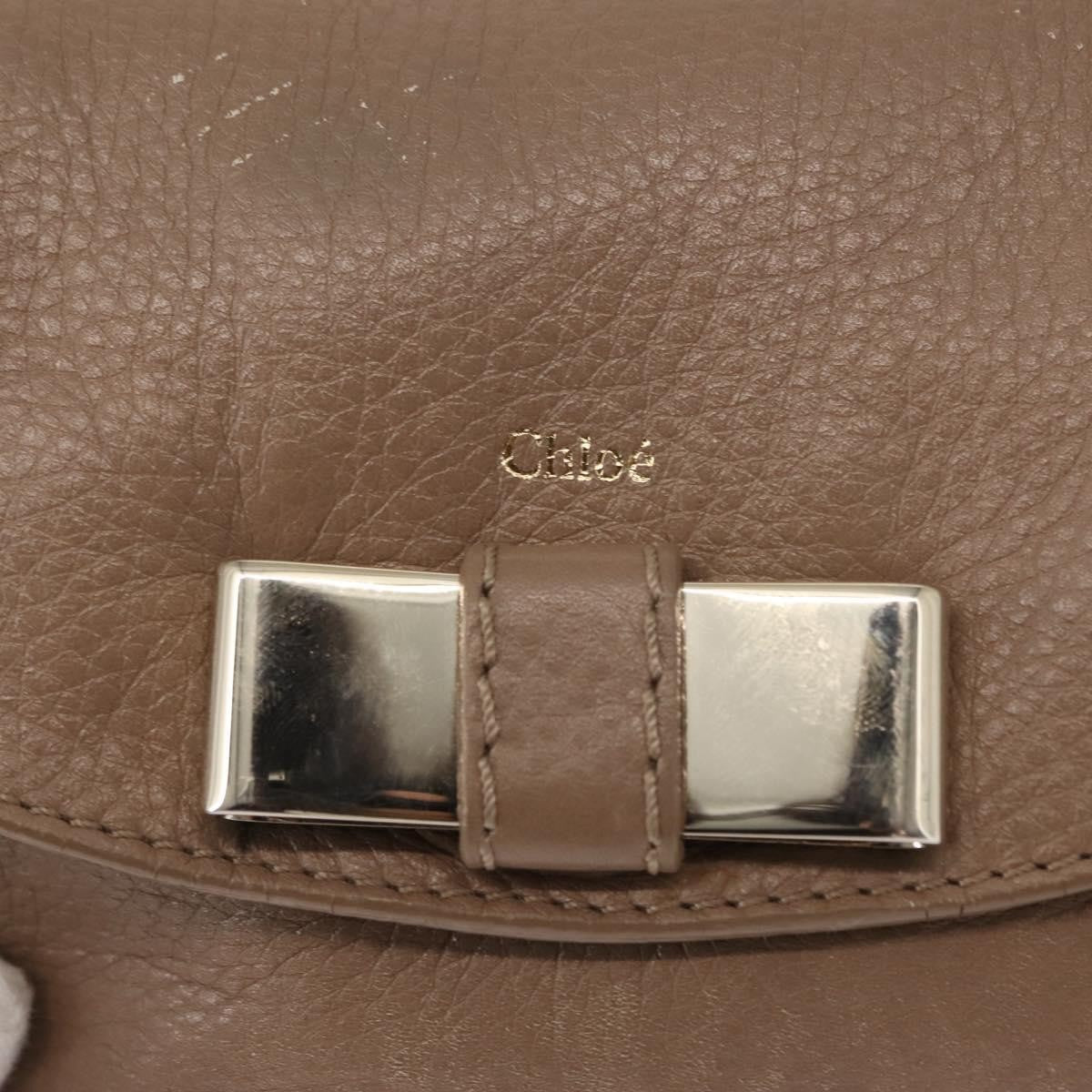 Chloe Lily Shoulder bag Leather, PURPLE, LEATHER, Shoulder bag
