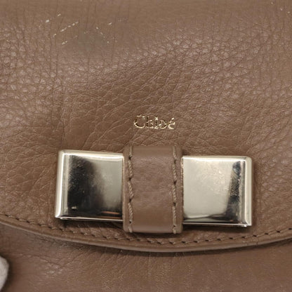 Chloe Lily Shoulder bag Leather, PURPLE, LEATHER, Shoulder bag