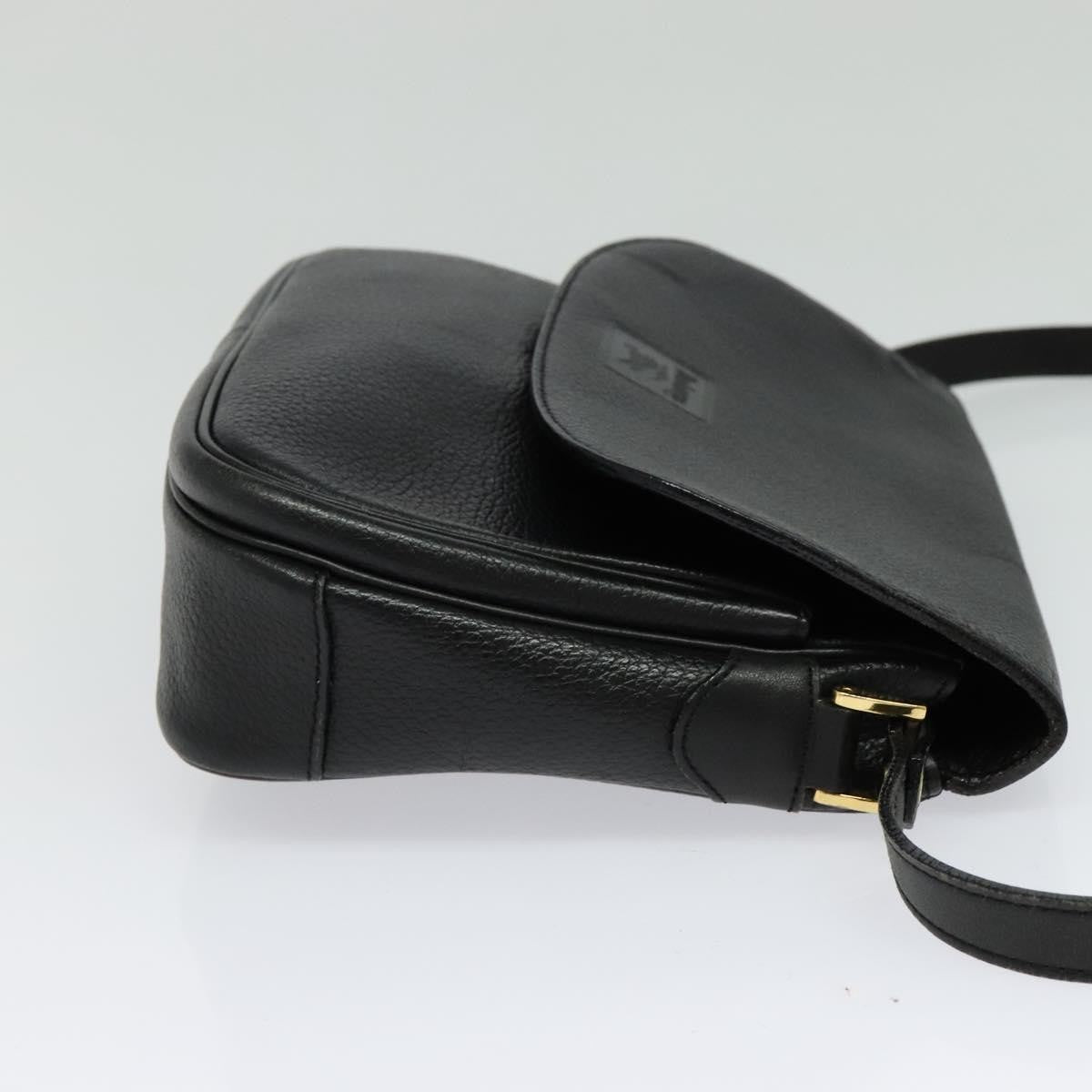 Burberry Vintage Crossbody Bag Leather, BLACK, LEATHER, Shoulder bag
