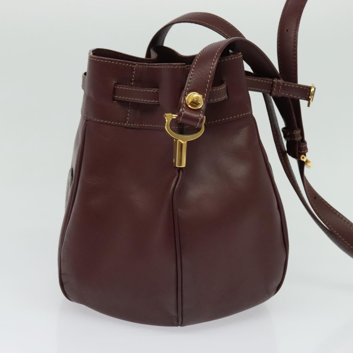 cartier Must de cartier bag Leather, BURGUNDY, LEATHER, Shoulder bag