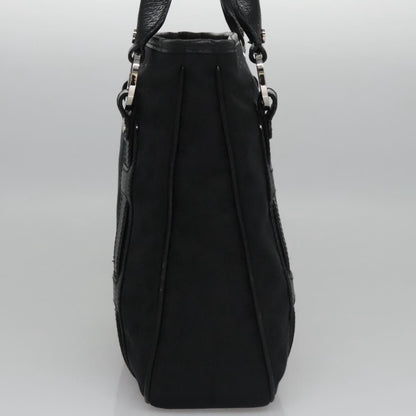 Bvlgari B.Zero1 Logomania Bag Canvas with Leather, BLACK, CANVAS, Handbag