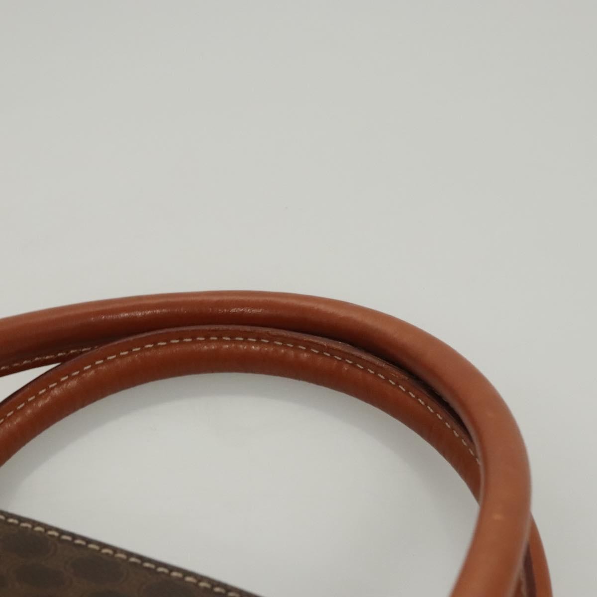 Celine Macadam Handbag Macadam with leather, Brown, Canvas, Handbag