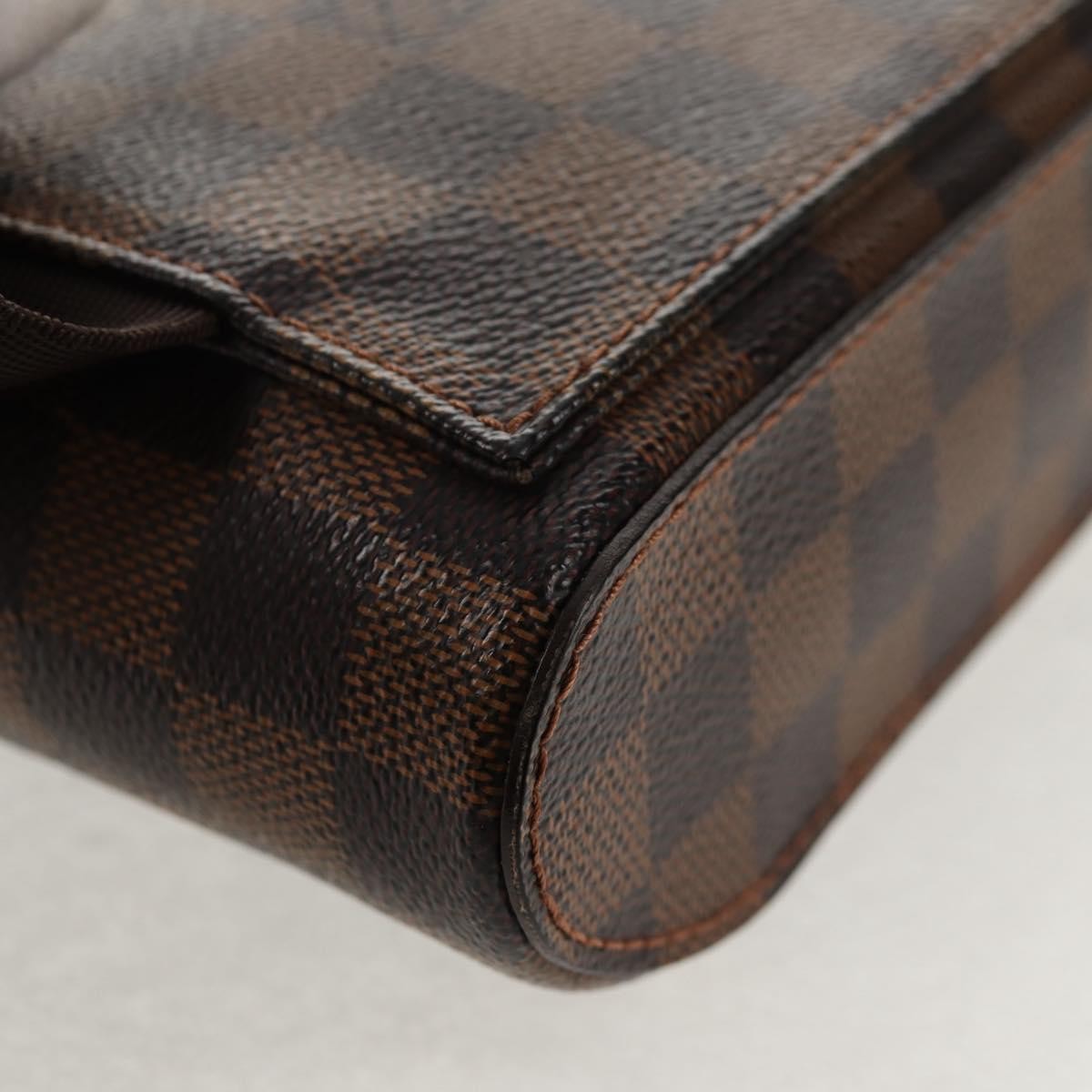 Louis Vuitton Geronimos Waist Bag Damier, BROWN, CANVAS, Travel bag