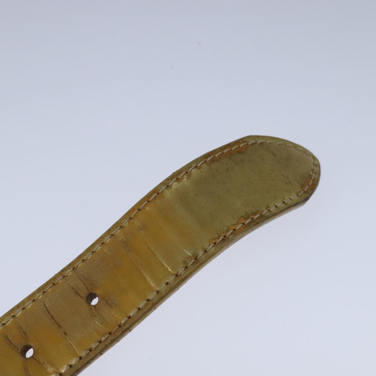 Louis Vuitton Buckle Belt Mahina Leather, GOLD, LEATHER, Belts