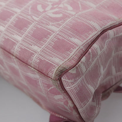 Chanel Travel Line Backpack Canvas, PINK, CANVAS, Backpack