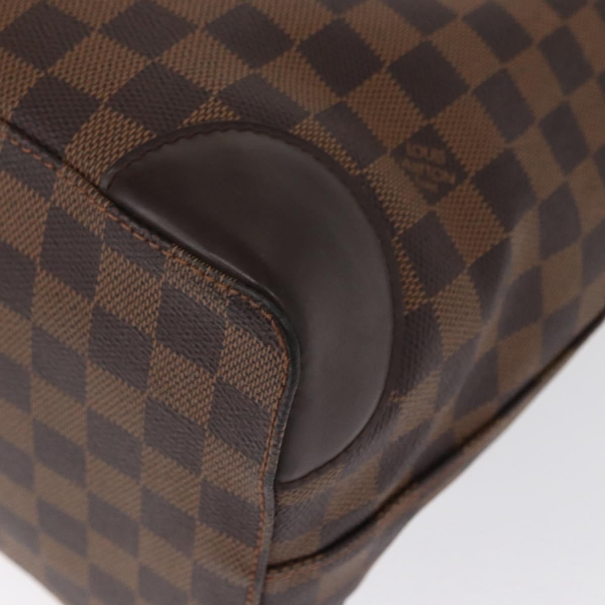 Louis Vuitton Hampstead Handbag Damier, BROWN, CANVAS, Tote bag