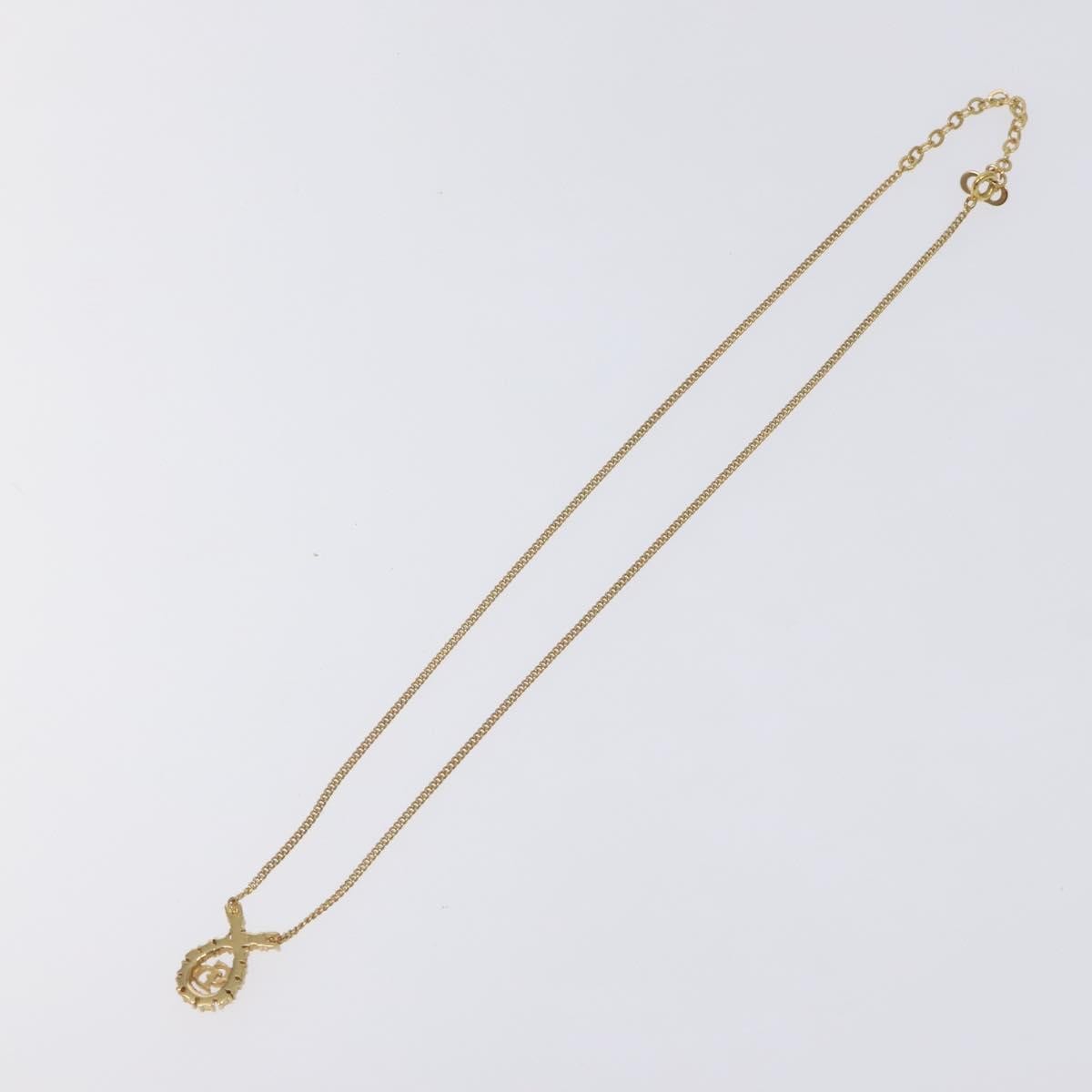 Christian Dior CD Pendant Necklace Gold-plated, GOLD, METAL, Necklace