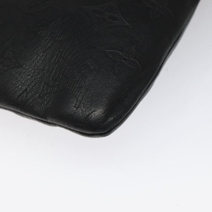 Louis Vuitton Discovery Pochette Monogram Shadow Leather, BLACK, LEATHER, Clutche & pouche