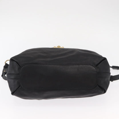 Chloe Elsie Convertible Satchel Leather, BLACK, LEATHER, Handbag