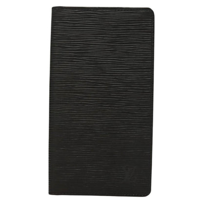 Louis Vuitton Porte Cartes Wallet Epi Leather, BLACK, LEATHER, Wallets