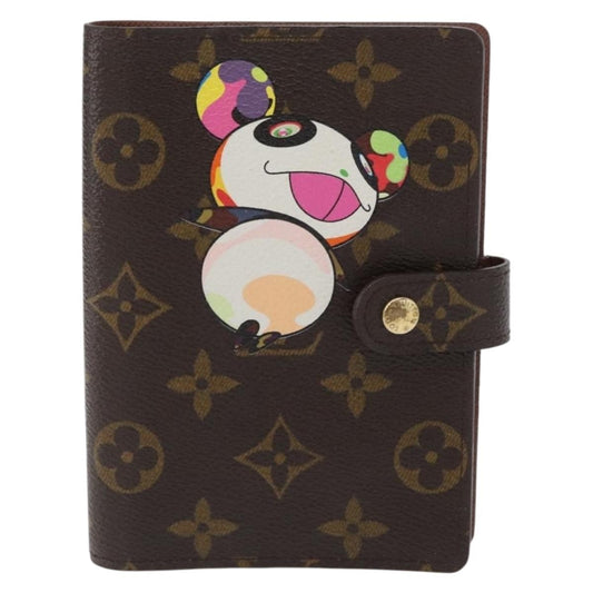 Louis Vuitton Agenda Cover Monogram Panda, Brown, Canvas, Wallet
