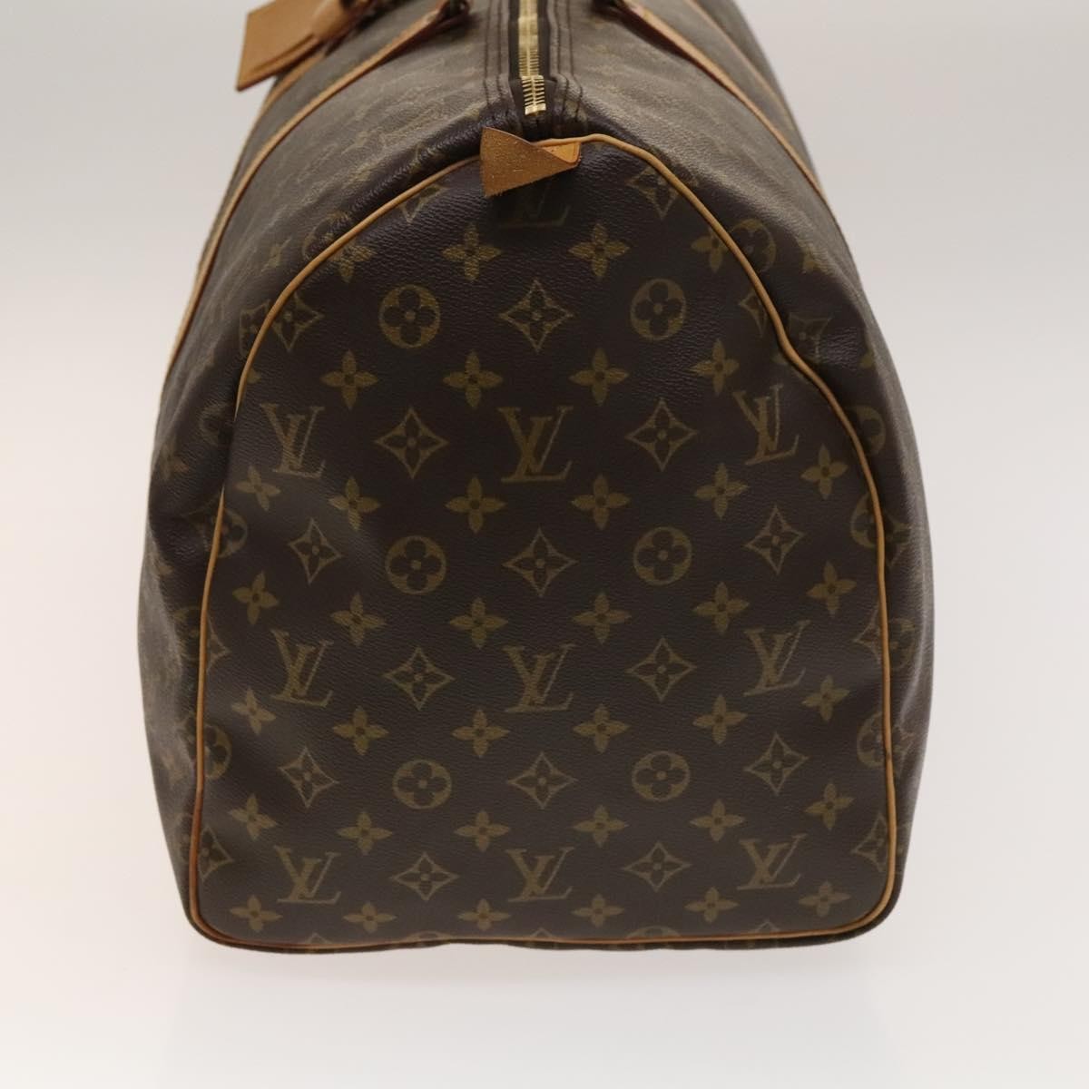 Louis Vuitton Keepall Bag Monogram Canvas, BROWN, CANVAS, Travel bag