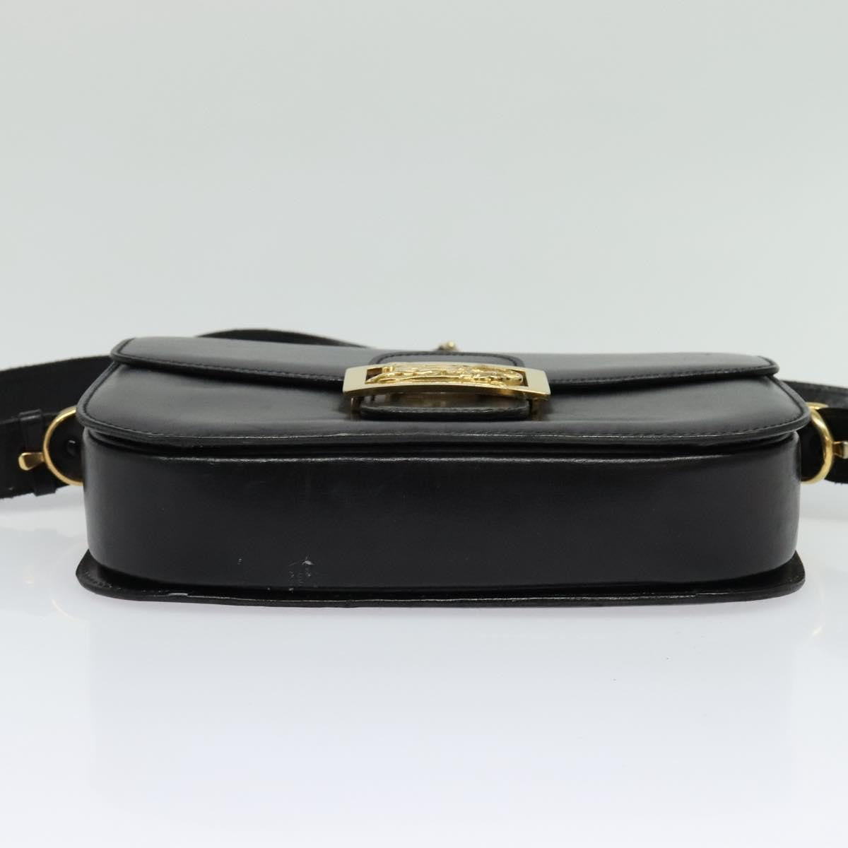 Celine Horse Carriage Shoulder bag Leather, BLACK, LEATHER, Shoulder bag