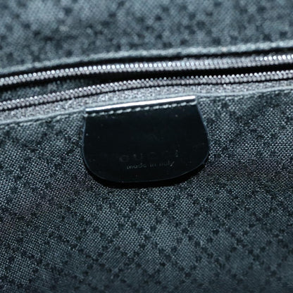 Gucci Vintage Bamboo Handle Bag Nylon, Black, Nylon, Tote Bag
