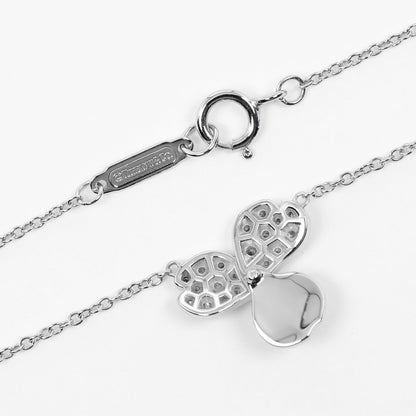 Tiffany & Co. Paper Flowers Pendant Necklace Platinum and Diamonds, SILVER, PLATINUM, Necklace