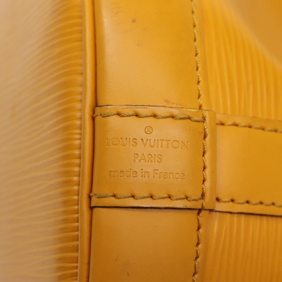 Louis Vuitton Petit Noe NM Handbag Epi Leather, Yellow, Leather, Shoulder Bag