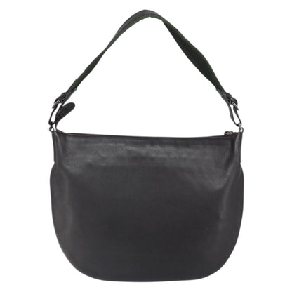 Gucci Vintage Shoulder Bag Leather, BLACK, CANVAS, Shoulder bag