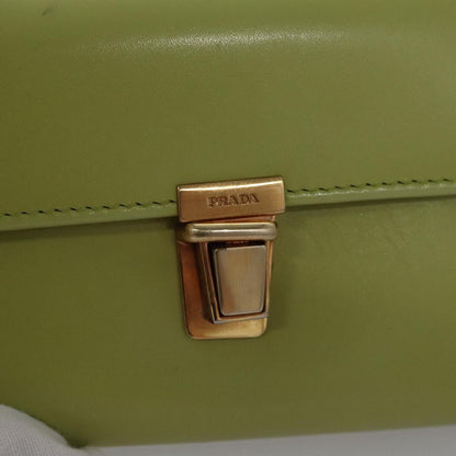 Prada Wallet, Green, Leather, Wallet