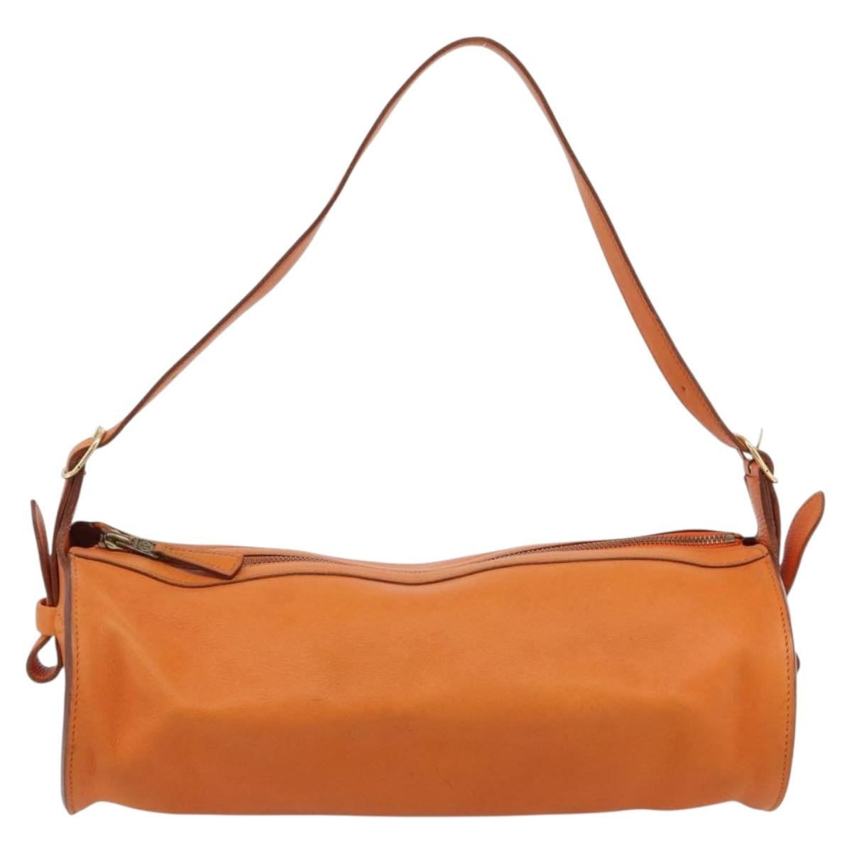 Hermes Sac Doremi Bag Leather, Orange, Leather, Shoulder Bag