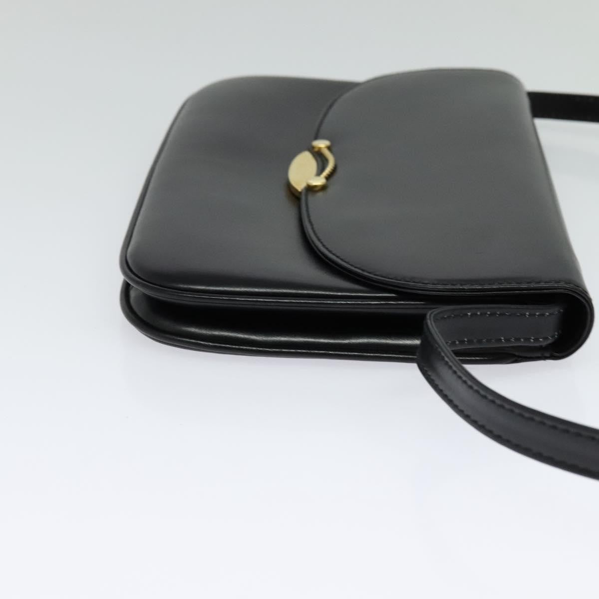 Bally Vintage Shoulder Bag Leather, Black, Leather, Shoulder Bag