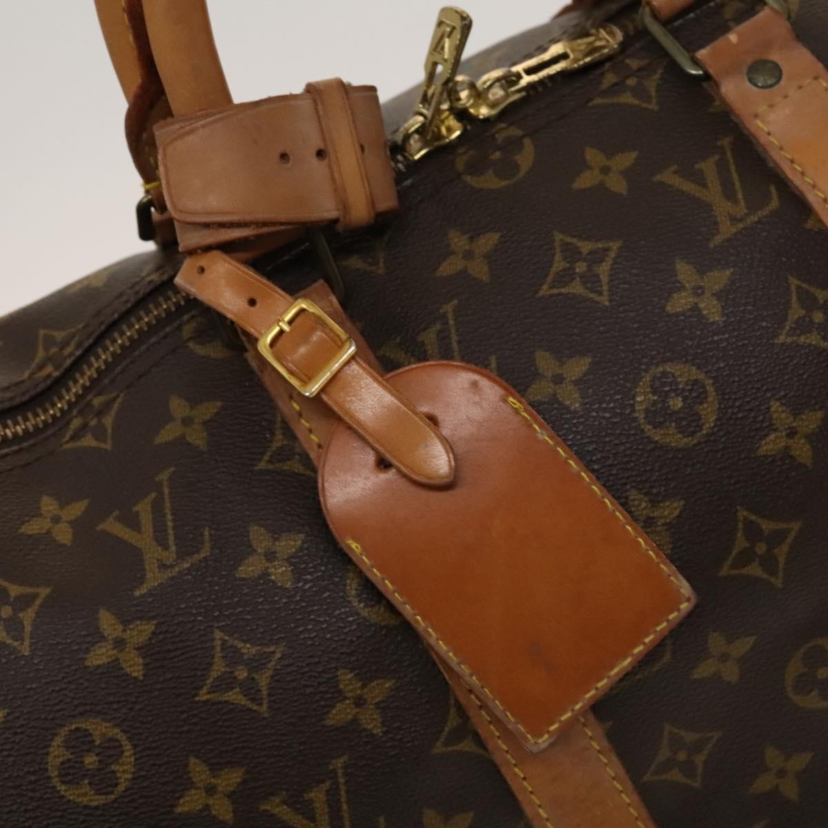 Louis Vuitton Keepall Bag Monogram Canvas, BROWN, CANVAS, Travel bag