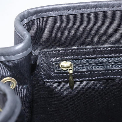 Bally Vintage Backpack Leather, Black, Leather, Backpack