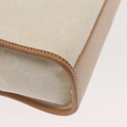 Gucci Vintage Jackie Handbag Canvas, BEIGE, CANVAS, Handbag