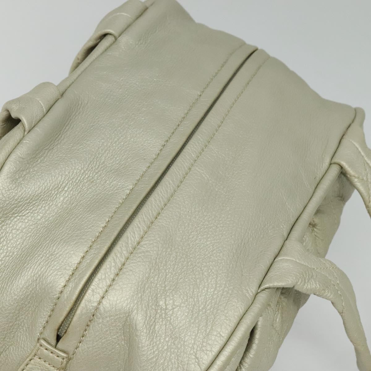 Chanel Le Marais Bowler Bag Quilted Leather, SILVER, LEATHER, Handbag