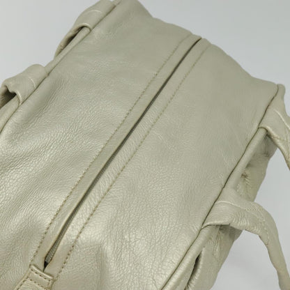 Chanel Le Marais Bowler Bag Quilted Leather, SILVER, LEATHER, Handbag