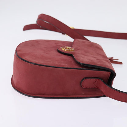 Burberry Vintage Crossbody Bag Suede, PINK, SUEDE, Shoulder bag