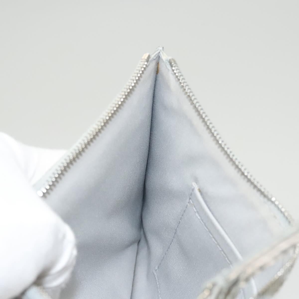 Louis Vuitton Pochette Plate Monogram mirror, SILVER, PATENT_LEATHER, Clutche & pouche