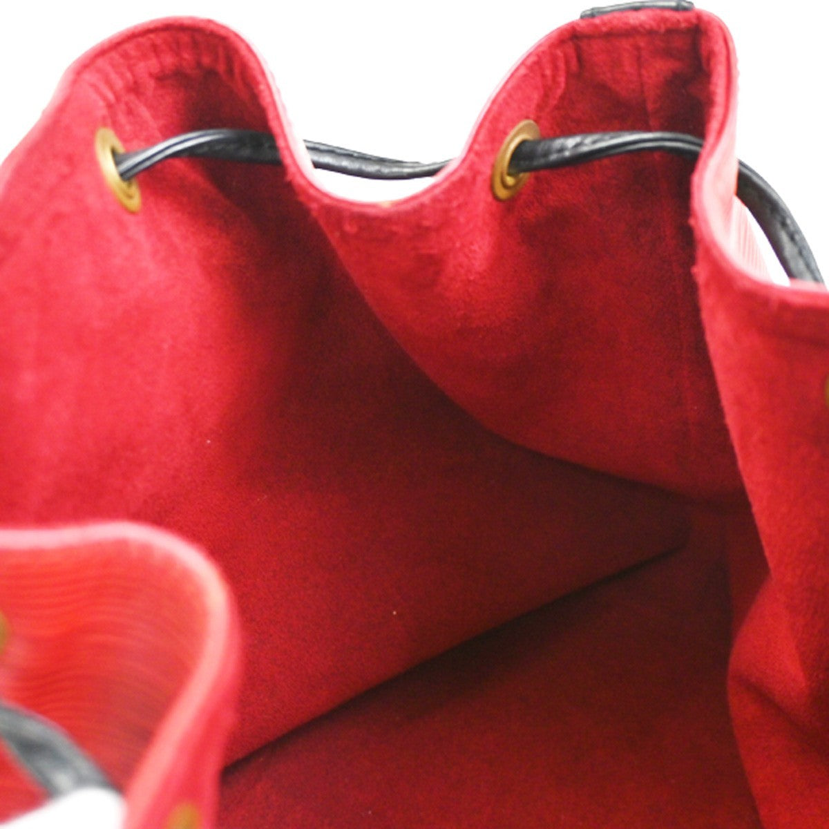 Louis Vuitton Petit Noe Handbag Epi Leather, RED, LEATHER, Shoulder bag