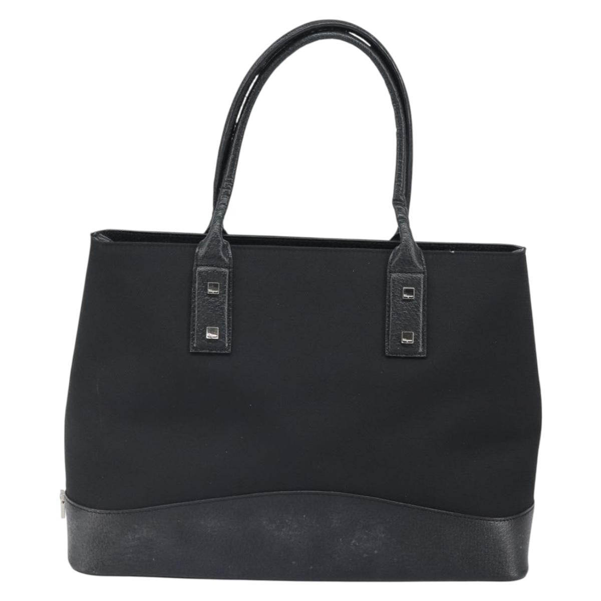 Salvatore Ferragamo Vintage Tote bag Canvas, BLACK, CANVAS, Tote bag