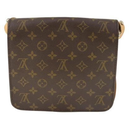 Louis Vuitton Cartouchiere Handbag Monogram Canvas, BROWN, CANVAS, Shoulder bag