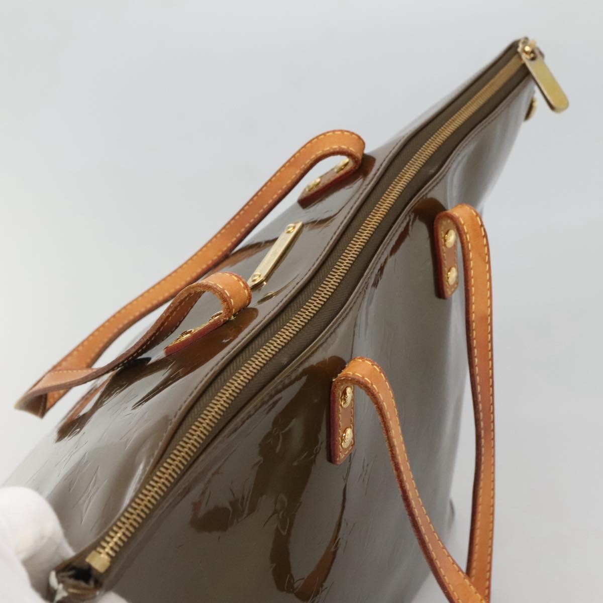 Louis Vuitton Bellevue Handbag Monogram Vernis, KHAKI, PATENT_LEATHER, Handbag