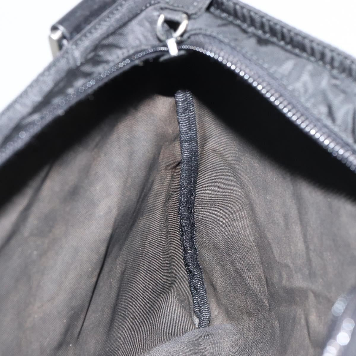 Prada Flat Messenger Bag Tessuto, BLACK, NYLON, Shoulder bag