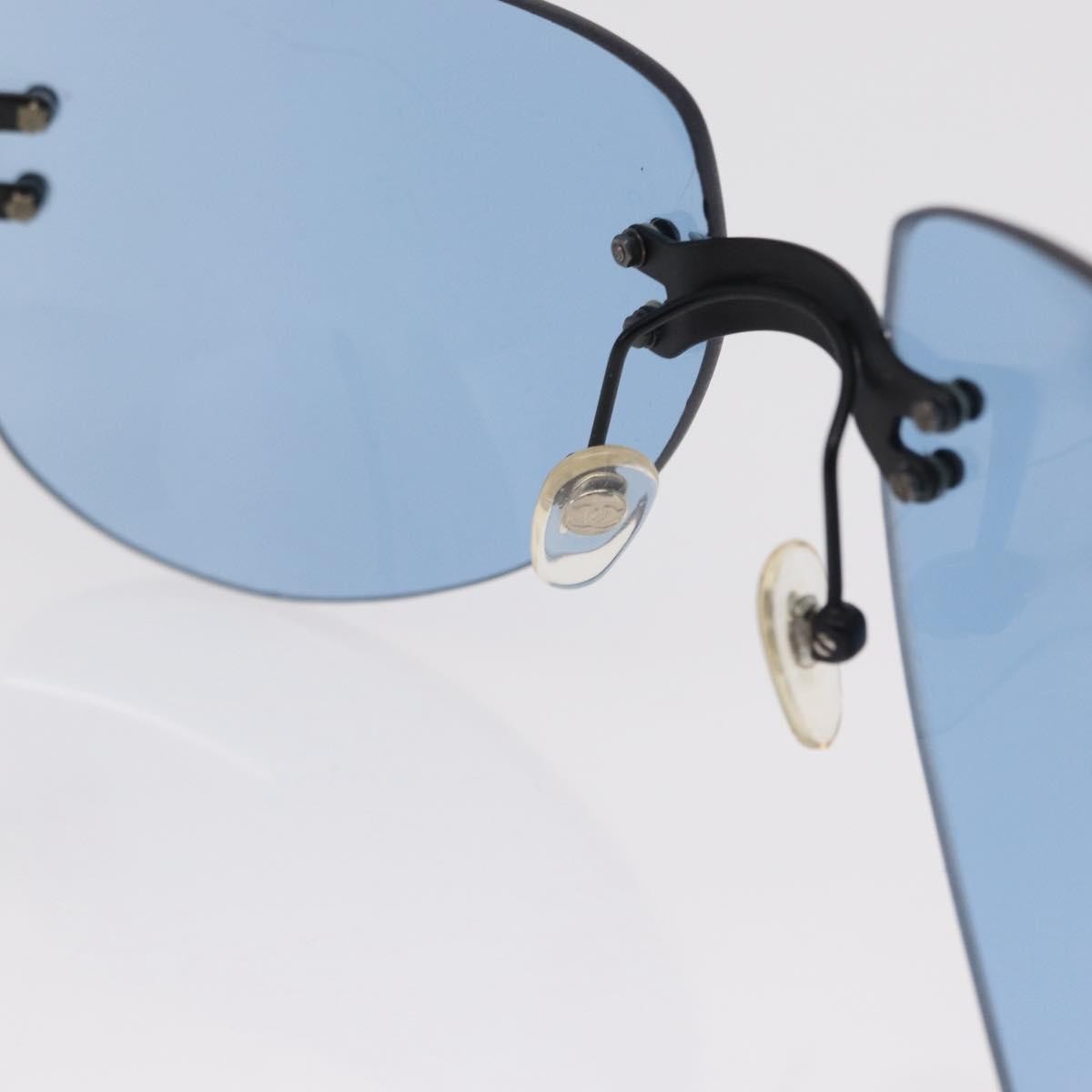 Chanel Logo CC Sunglasses Metal, BLUE, METAL, Sunglasse