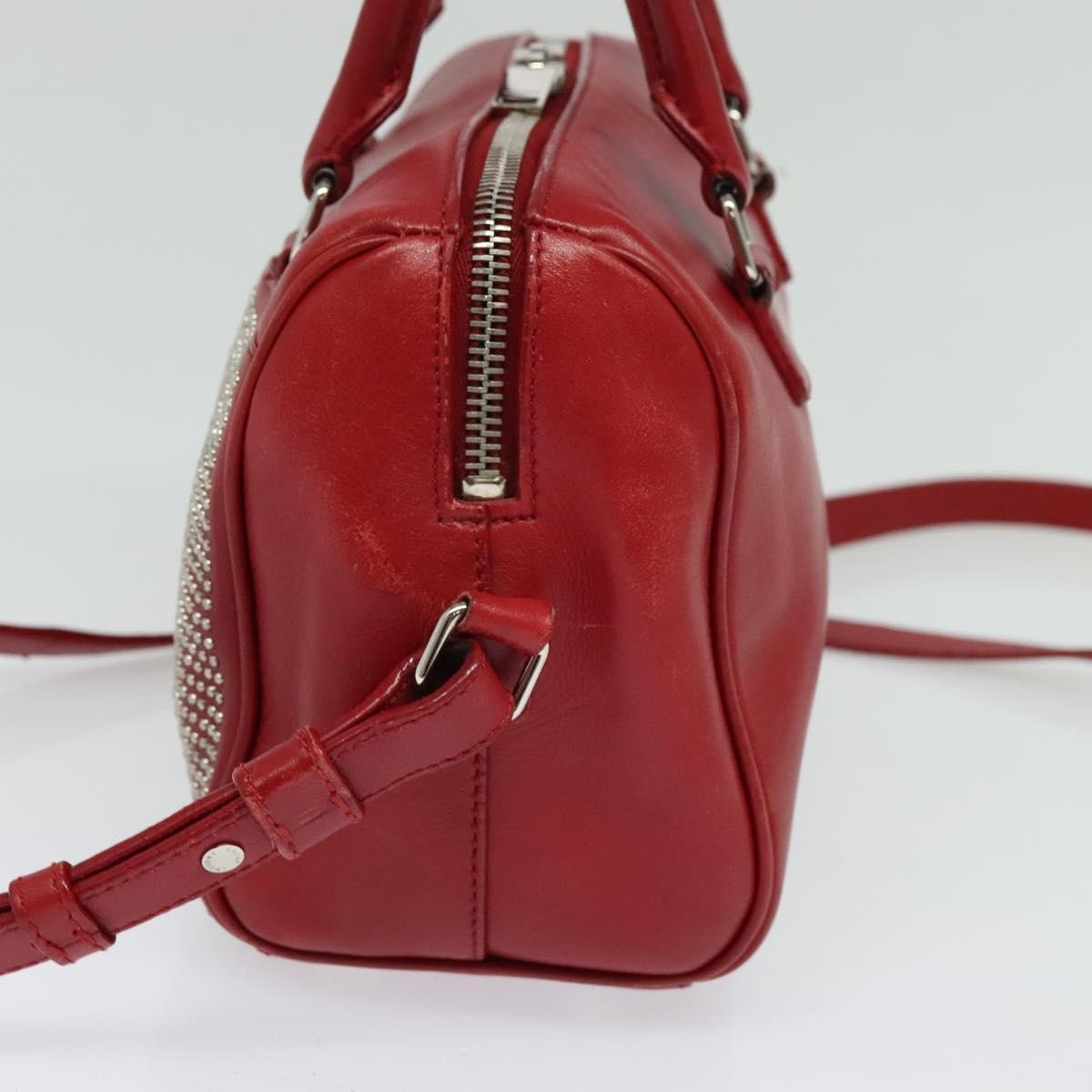 Saint Laurent Classic Baby Duffle Bag Leather, RED, LEATHER, Travel bag