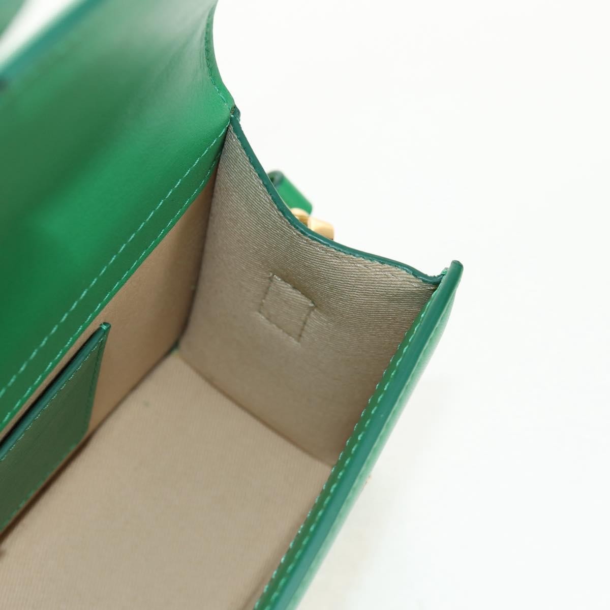 Jacquemus Le Bambinou Flap Bag Leather, GREEN, LEATHER, Handbag