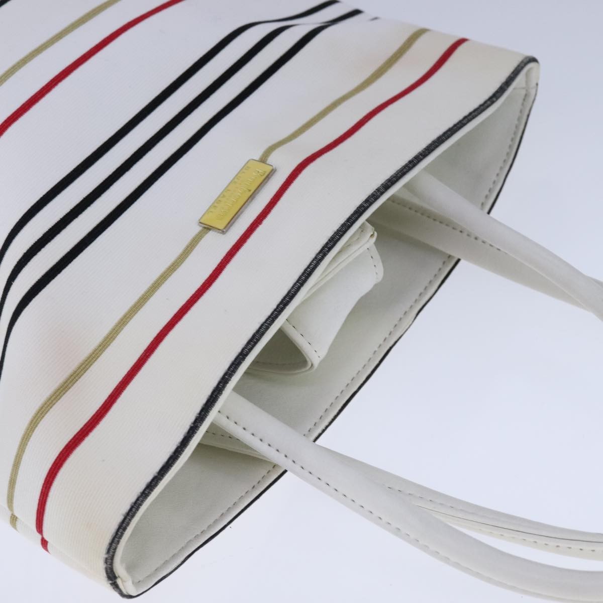 Burberry Blue Label Handbag Canvas, WHITE, CANVAS, Handbag