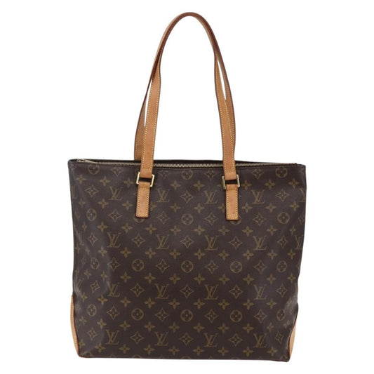 Louis Vuitton Cabas Mezzo Monogram Canvas, BROWN, CANVAS, Tote bag