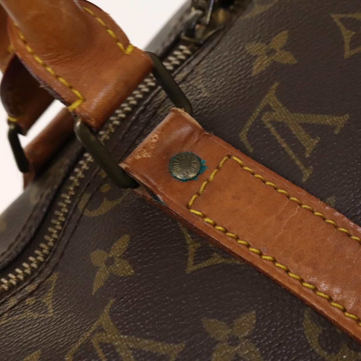 Louis Vuitton Keepall Bag Monogram Canvas, BROWN, CANVAS, Travel bag