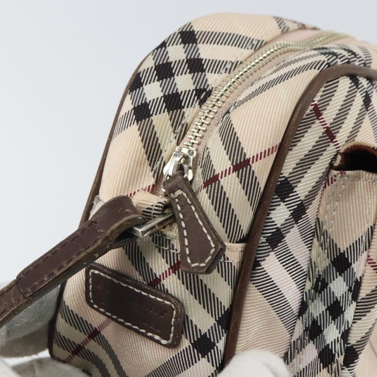 Burberry Nova Check Blue Label Nylon, BEIGE, NYLON, Shoulder bag