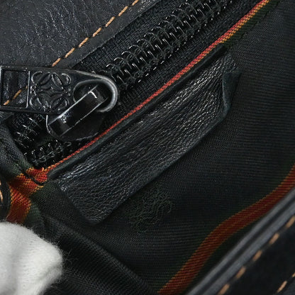 Loewe Anagram Shoulder Bag Leather, Navy, Leather, Shoulder Bag