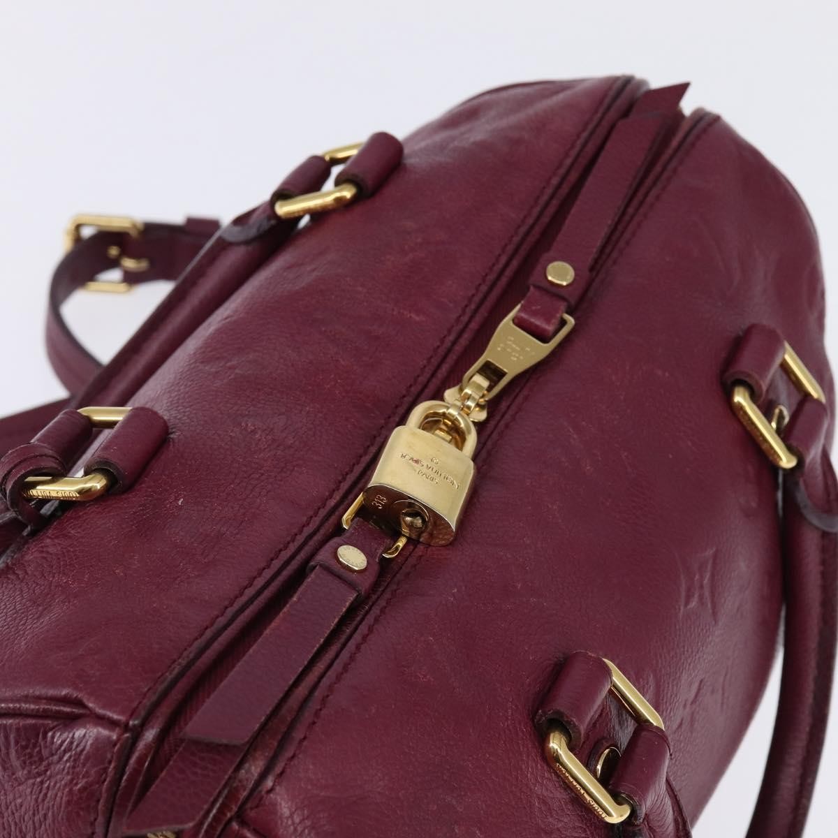 Louis Vuitton Speedy Bandouliere Bag Monogram Empreinte Leather, PURPLE, LEATHER, Handbag
